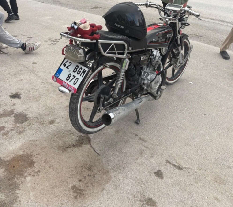 konya-karapinarda-otomobil-ile-motosiklet-carpisti-1-yarali-var