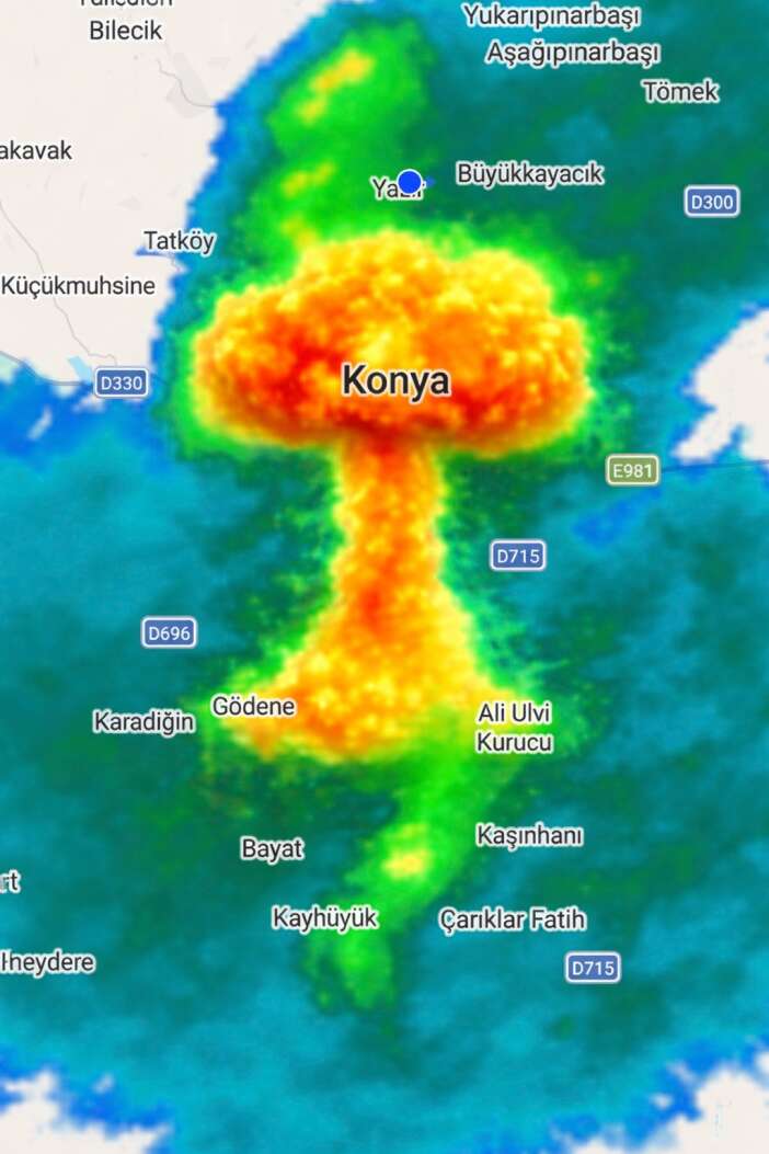 konyada-1-saatte-haziran-yagisi-dustu-radar-goruntusu-dikkat-cekti
