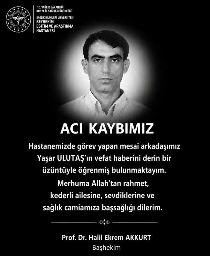 konyada-saglik-camiasinin-aci-kaybi-yasar-ulutas-hayatini-kaybetti