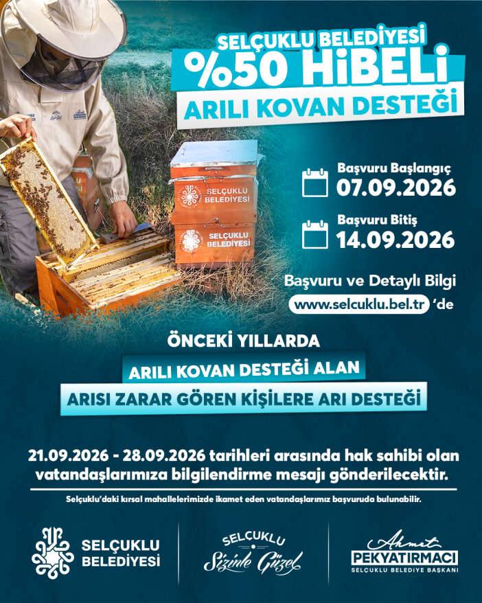konyada-aricilara-yuzde-50-hibe-destegi-basvurular-7-eylulde-basliyor
