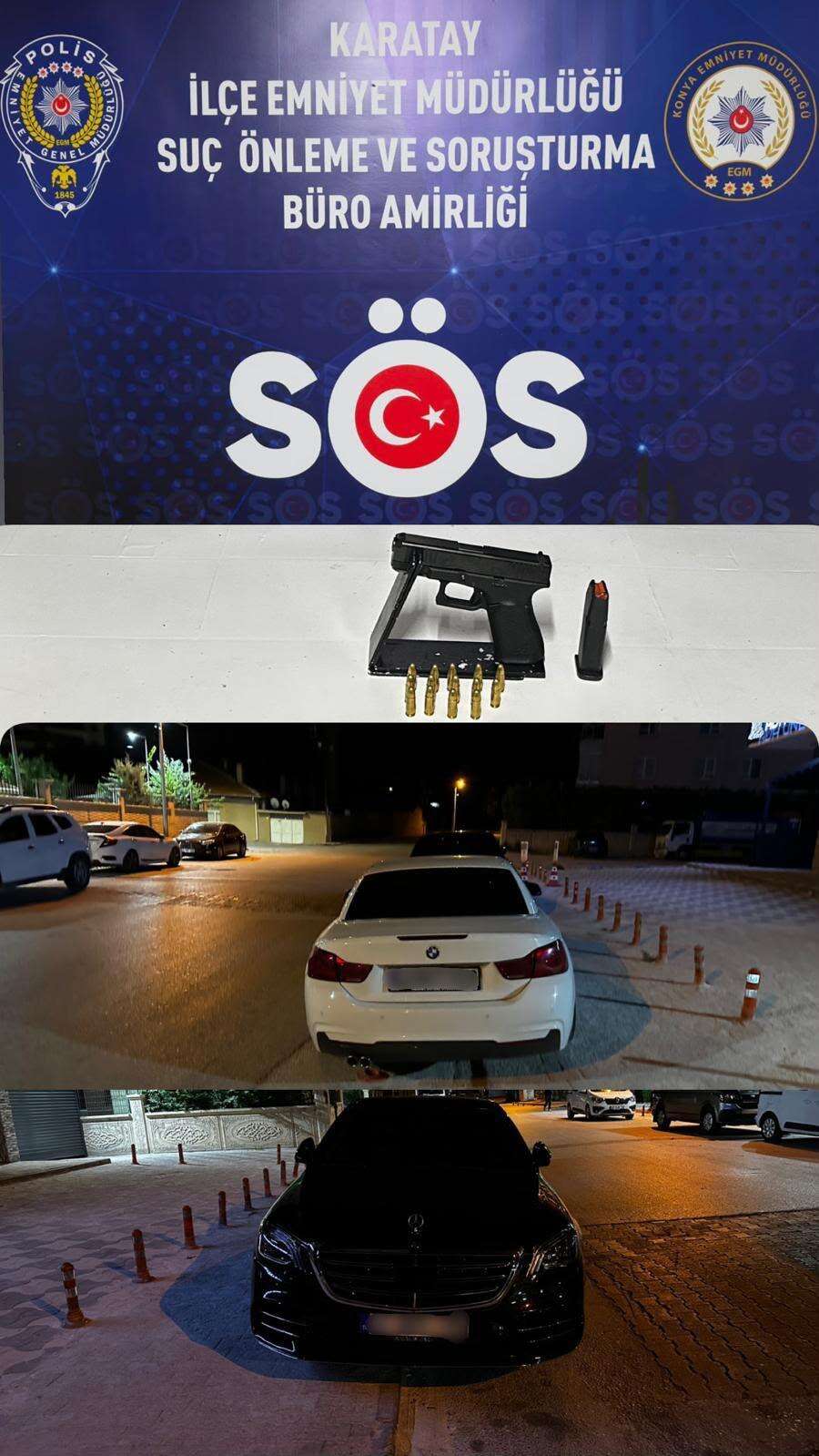 konya-trafiginde-bu-kez-iki-arac-surucusu-dehset-sacti-glock-cikti