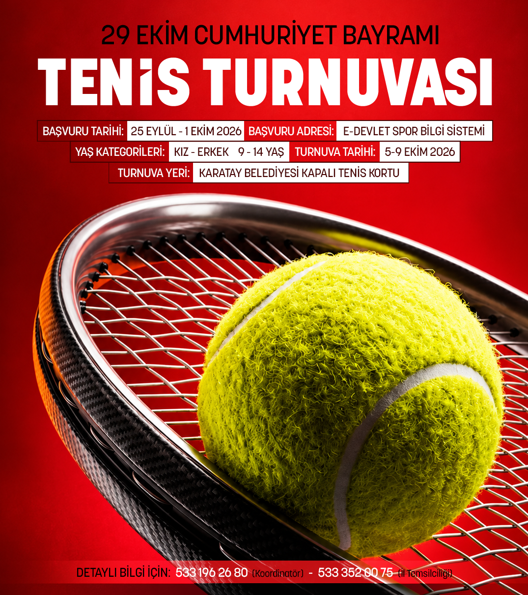 konyada-cocuklar-korta-cikacak-cumhuriyet-bayrami-tenis-turnuvasi-basvurulari-basladi