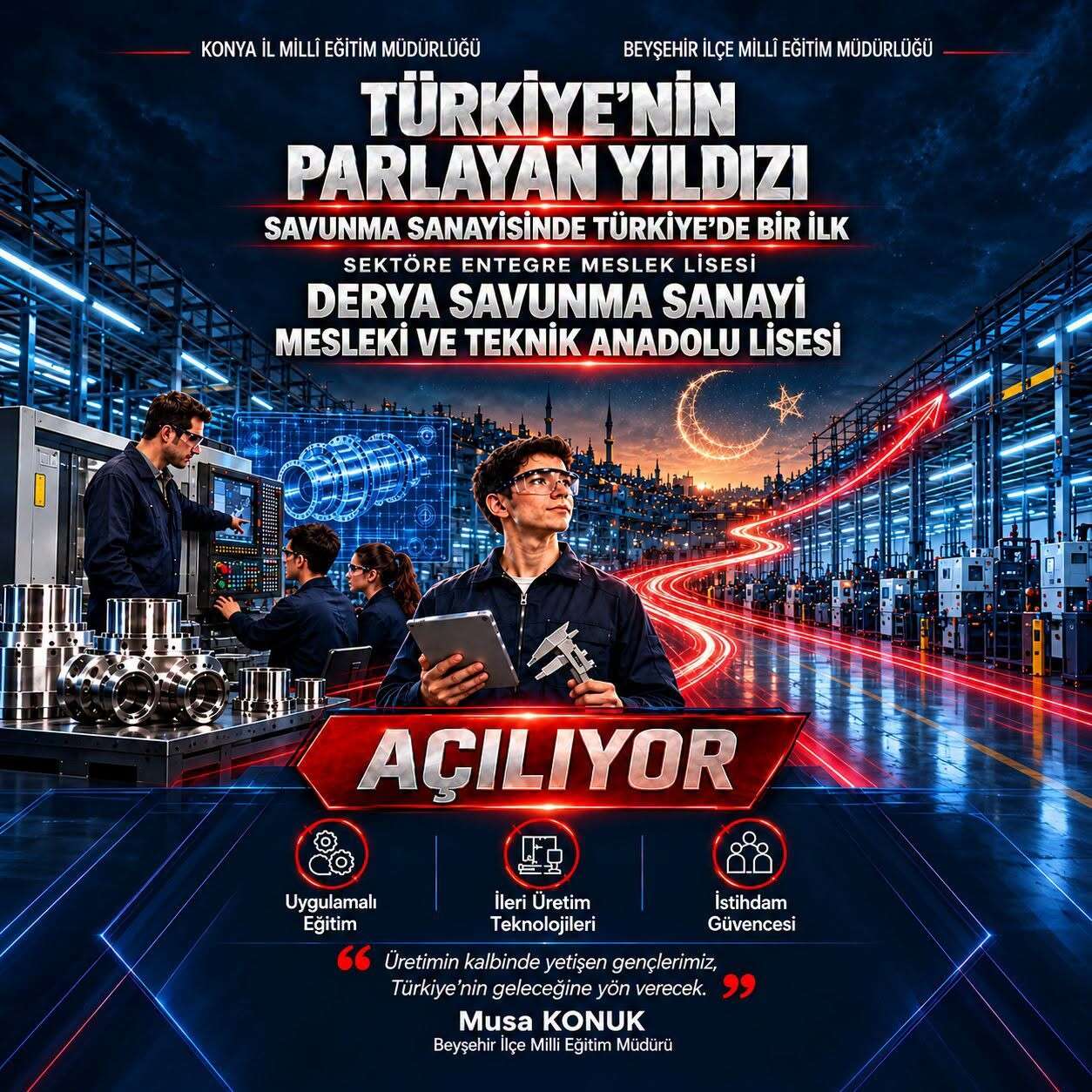 konyada-turkiyede-bir-ilk-bu-okul-savunma-sanayisi-icin-yetistirecek
