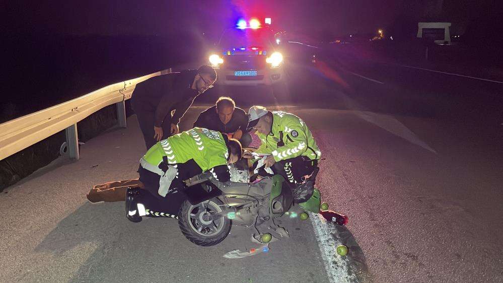 konya-yolunda-kaza-elektrikli-bisiklet-yayaya-carpti