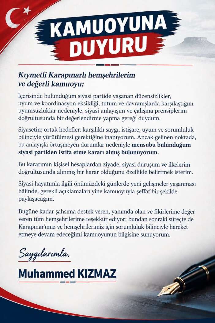 konyada-yrpde-beklenmedik-ayrilik-karapinar-ilce-baskani-muhammed-kizmaz-istifa-etti