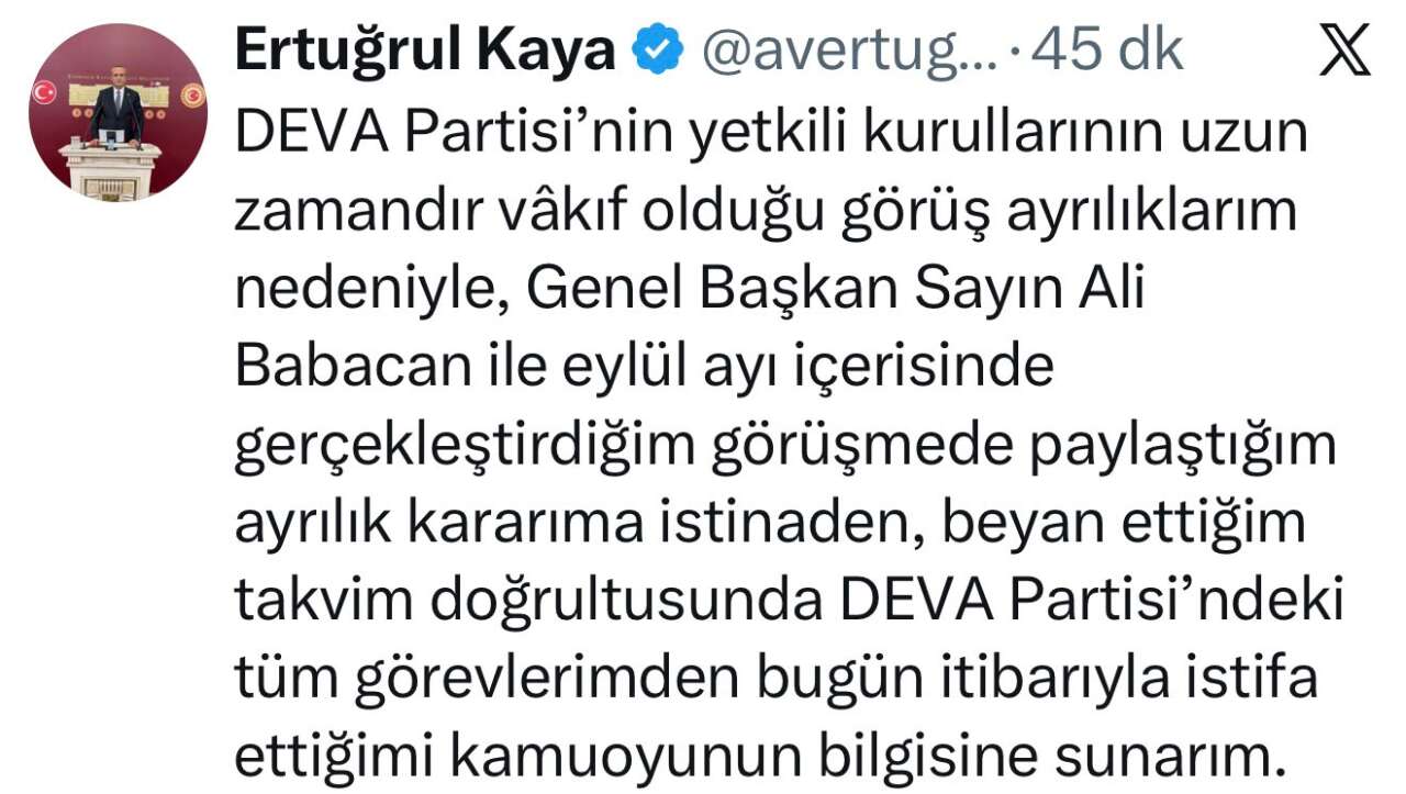 deva-partisinde-bir-istifa-daha